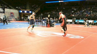 165 Class 3 lbs Semifinal - Cole Sackett, St. Michael The Archangel vs Mikel Carver, Jefferson City