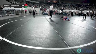 55 lbs 3rd Place - Brantley Youngblood, Raw Wrestling Club vs Thatcher Odle, Keystone Kids Wrestling Club