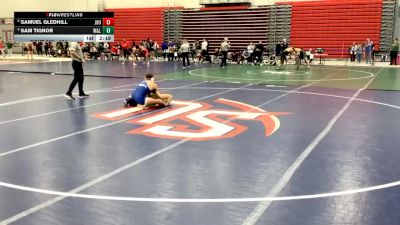 184 lbs Champ. Round 2 - Sam Tignor, Washington & Lee vs Samuel Gledhill, Johns Hopkins