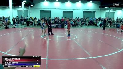 102 lbs Placement Matches (16 Team) - Ethan Ramirez, California vs Shiloh Joyce, New Jersey