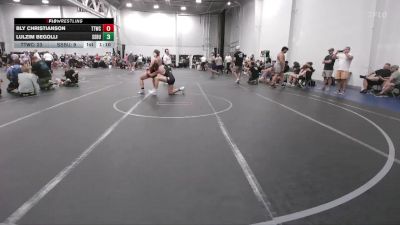 157 lbs Round 2 (6 Team) - Lulzim Begolli, South Side WC Blue vs Bly Christianson, Team Tugman WC