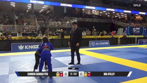 Mia Stilley vs Carmen Caridad Pita 2025 Pan Kids Jiu-Jitsu IBJJF Championship