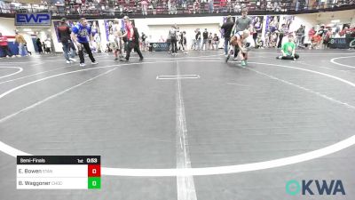 75 lbs Semifinal - Easton Bowen, Standfast OKC vs Barrett Waggoner, Choctaw Ironman Youth Wrestling