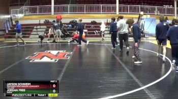 133 lbs Quarterfinal - Jayson Schweim, Southwestern Oregon Community College vs Jordan Free, Snow