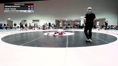 80 lbs Cons. Round 3 - Graham Sandoval, OK vs Colby Yelton, KS