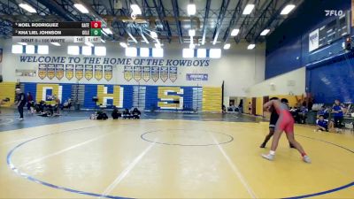 150 White 5th Place Match - Kha`liel Johnson, Celebration vs Noel Rodriguez, Gateway