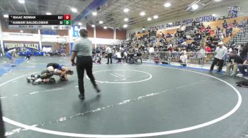 138 lbs Quarterfinal - Kamari Baldelomar, San Dimas vs Isaac Roman, Mayfair