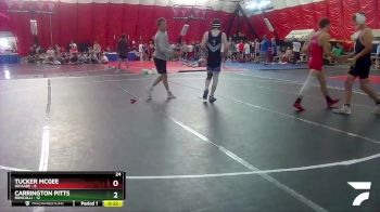 132 lbs Round 3 (4 Team) - Alex Plahitko, Roncalli vs Logan Schmall, WCAABE