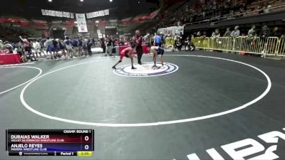 119 lbs Champ. Round 1 - Duraias Walker, Valley Silverbacks Wrestling Club vs Anjelo Reyes, Madera Wrestling Club