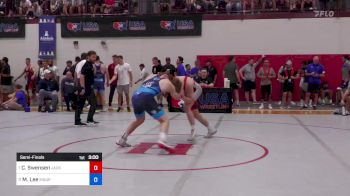 74 kg Semifinal - Cael Swensen, Jackrabbit Wrestling Club vs Matt Lee, Maurer Coughlin Wrestling Club