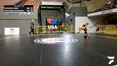 Cadet Boys Upper - 150 lbs Cons. Round 5 - Christian Timms, Vacaville High School Wrestling vs Alexander Sotomayor, Temecula Valley High School Wrestling
