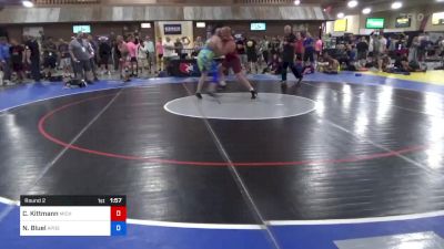 88 kg Round 2 - Christopher Kittmann, Michigan vs Nicholas Bluel, ApoE4x2 Wrestling