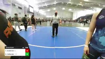 130 lbs Consi Of 8 #1 - Taylor Anderson, Del Mar WC vs Sarah Callender, Pioneer Grappling