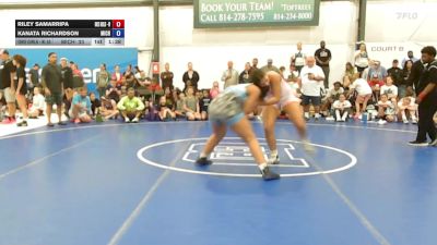 82 lbs Rr Rnd 7 - Riley Samarripa, Okie Girls - W vs Kanata Richardson, Michigan Wrestling Academy - W