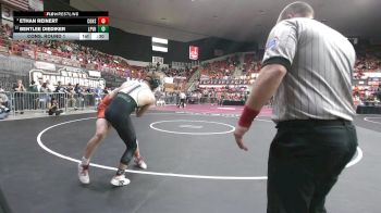 126 lbs Cons. Round 1 - Ethan Reinert, Colby HS vs Bentlee Diediker, LaCygne-Prairie View HS