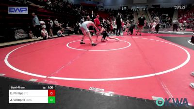 132 lbs Semifinal - Eli Phillips, Grove Takedown Club vs Joseph Veloquio, Dark Cloud Wrestling Club