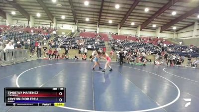 135 lbs Semifinal - Timberly Martinez, Colorado vs Crystin-Dior Treu, Hawaii