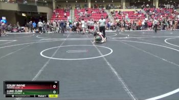 115 lbs Round 5 (6 Team) - Colby Payne, Midwest Elite vs Luke Cline, Kansas Mayhem