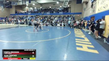 120lbs Champ. Round 3 - Portia Erickson, Union (Girls) vs Elisa Sanchez, Pasco (Girls)