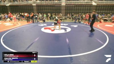 102 lbs Quarterfinal - Hyla King, Casper Wrestling Club vs Kailyah Bento, CWC Thunder