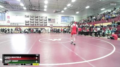 106 lbs Semifinal - Rowdy Angst, LIBERTY vs Caden Brayfield, PARK HILL