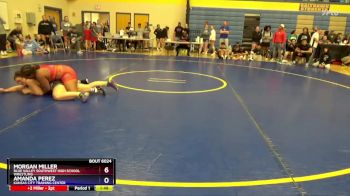 190 lbs Round 1 - Morgan Miller, Blue Valley Southwest High School Wrestling vs Amanda Perez, Kansas City Training Center