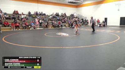 J-9 lbs Cons. Round 1 - Cael Cannon, Solon Spartan Wrestling Club vs Easton Coates, West Branch Wrestling Club