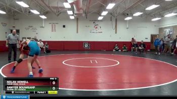 132 lbs Round 2 - Nolan Howell, Clear Creek-Amana vs Sawyer Bouwkamp, Prairie City Monroe