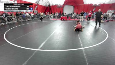 138 lbs Champ. Rd Of 16 - Cael Puderbaugh, Bobcat Wrestling Club vs Mason Swartz, Patton Trained