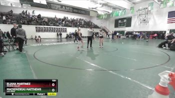 100 lbs Quarterfinal - Mackenzie(A) Matthews, Los Osos vs Eliana Martinez, Paloma Valley