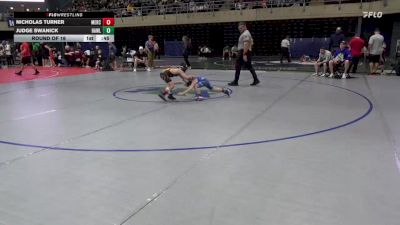 52 lbs Round Of 16 - Nicholas Turner, Mercersburg vs Judge Swanick, Hawley