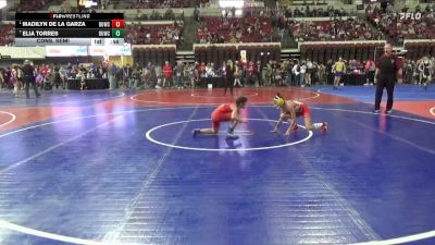 82 lbs Cons. Semi - Madilyn De La Garza, Falls Academy vs Elia Torres, Moses Lake Wrestling Club
