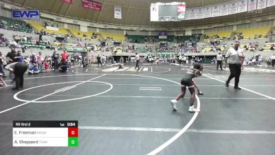 70 lbs Rr Rnd 2 - Ellie Freeman, Mountain Home Flyers Youth Wrestling Club vs Adiline Shepperd, Team Conquer Wrestling