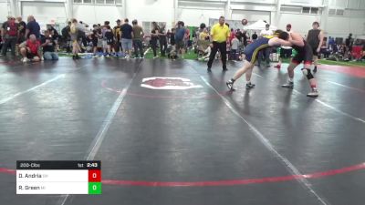 200-C lbs Consi Of 16 #2 - Dominic Andria, OH vs Rj Green, MI