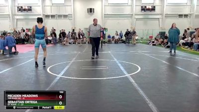 132 lbs Round 7 (10 Team) - Micaden Meadows, Tar River WC vs Sebastian Ortega, GT Alien - 1