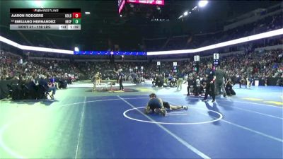 138 lbs Round Of 64 - Aaron Rodgers, Golden Valley (Bakersfield) (CS) vs Emiliano Hernandez, Hesperia (SS)