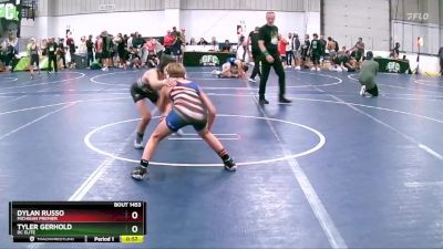 100 lbs 5th Place Match - Tyler Gerhold, DC Elite vs Dylan Russo, Michigan Premier