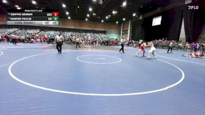 165 lbs Cons. Round 7 - Hunter Paclib, Kamehameha vs Griffin Gerber, Oakdale