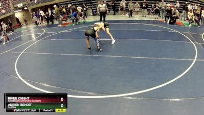 83 lbs Champ. Round 2 - Adrien Benoit, CARBON vs River Knight, Sanderson Wrestling Academy