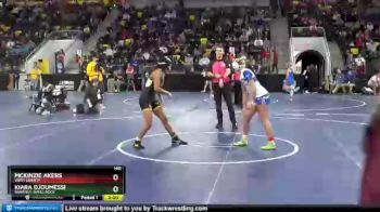 140 lbs Champ. Round 2 - McKinzie Akers, West Liberty vs Kiara Djoumessi, Waverly-Shell Rock