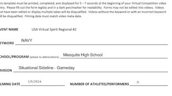 Mesquite High School [High School - High School Situational Sideline/Cheer] 2024 USA Virtual Spirit Regional II