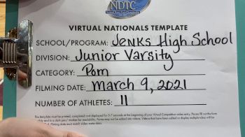 Jenks High School [Junior Varsity - Pom Virtual Semi Finals] 2021 UDA National Dance Team Championship