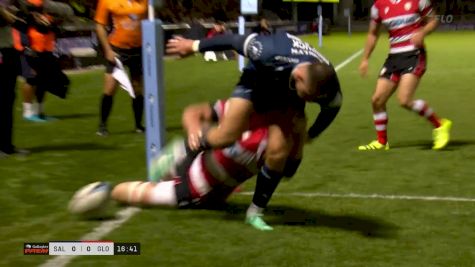 Tom Roebuck Scores The First Try Of The PREM Rugby Season