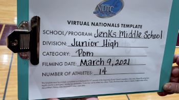 Jenks High School [Junior High - Pom Virtual Semi Finals] 2021 UDA National Dance Team Championship