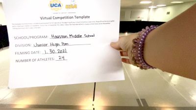 Houston Middle School [Junior High Pom] 2021 UDA South Spring Virtual Dance Challenge