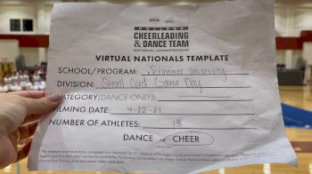 Schreiner College [Virtual Small Coed Game Day - Cheer Finals] 2021 UCA & UDA College Cheerleading & Dance Team National Championship