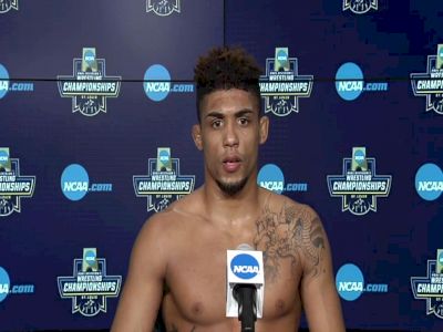 Roman Bravo Young (Penn State) after winning NCAA Championships at 133 pounds