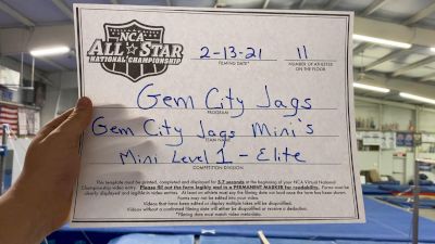 Gem City Jags - Mini Jags [L1 Mini - D2 - Small] 2021 NCA All-Star Virtual National Championship
