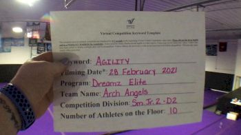 Dreamz Elite Allstars - Archangels [Level 2 L2 Junior - D2 - Small - A] 2021 Varsity All Star Winter Virtual Competition Series: Event III