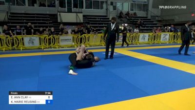 Elisabeth Clay Submits Kendall Reusing With Armlock at 2021 IBJJF No-Gi Pans